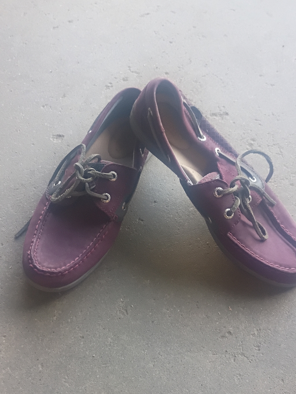 Women's Casual Boat Shoes - Purple